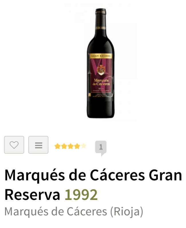 Marques De Caceres Gran Reserva, best wine with churrasco